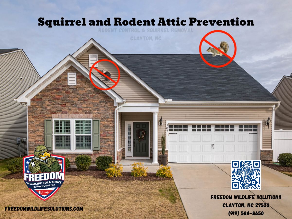 Squirrel and Rodent Attic Prevention Clayton, NC