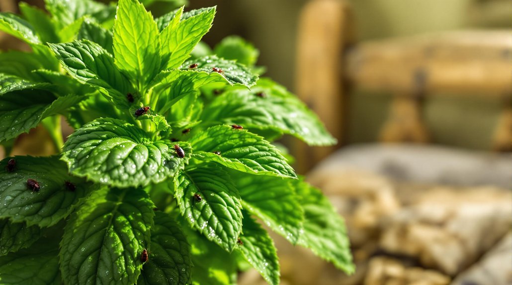 peppermint repels bed bugs