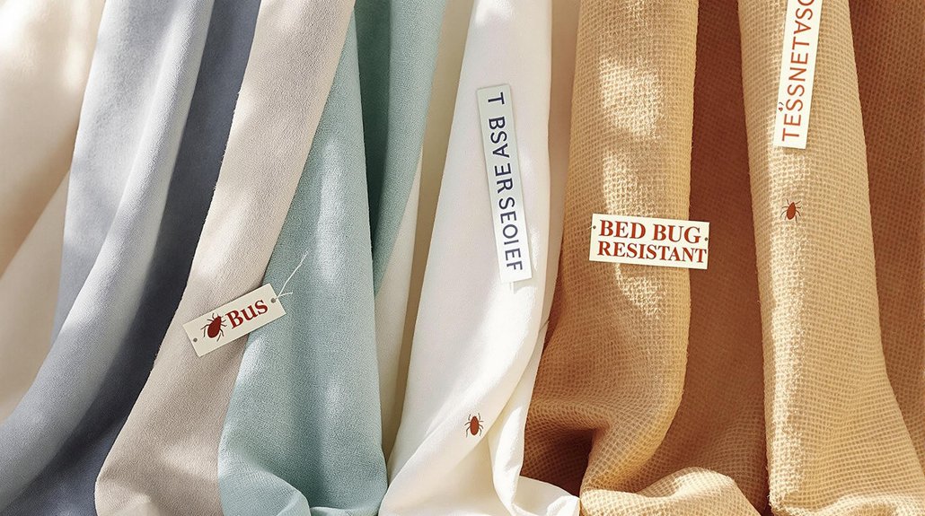 selecting bedbug resistant materials