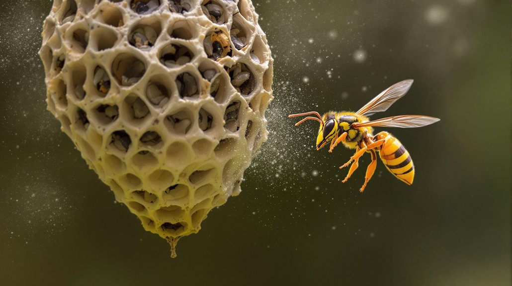 wasp venom spray mechanism