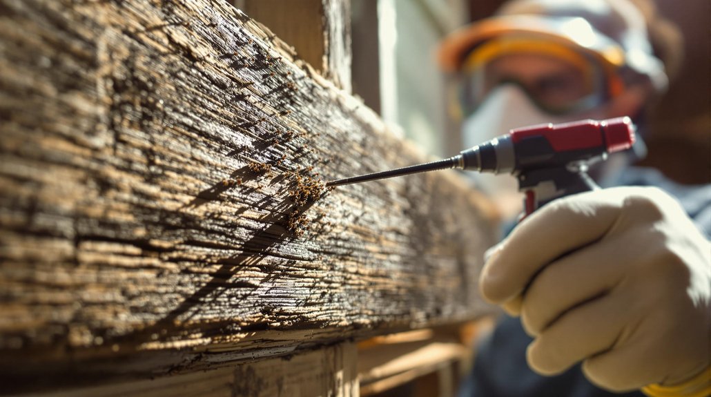 exterminator removes carpenter ants