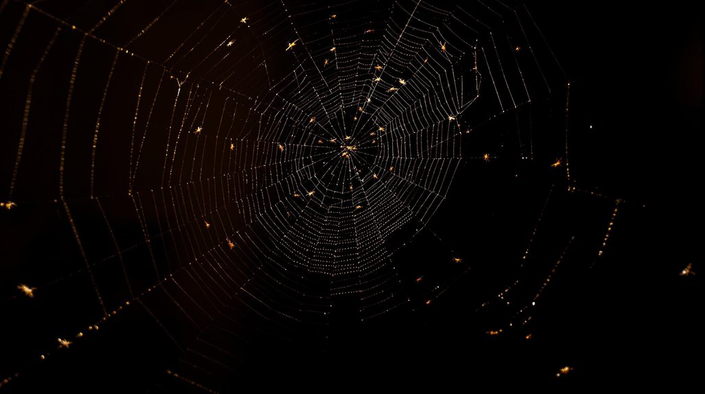 light pollution attracts spiders
